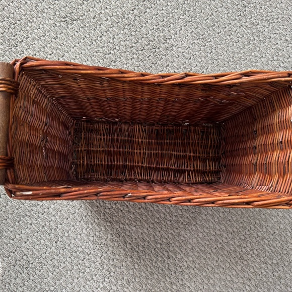 Rustic Brown Wicker Storage Basket - Picture 8 of 9